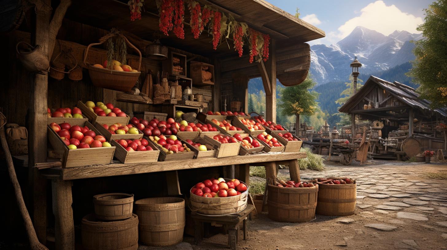 Business of selling apples фото