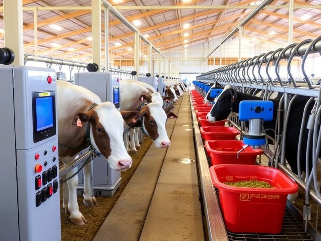  Automatisierung im Stall: Melkroboter und Fütterungssysteme. Fütterungssysteme im Stall: Arten und Funktionsweisen