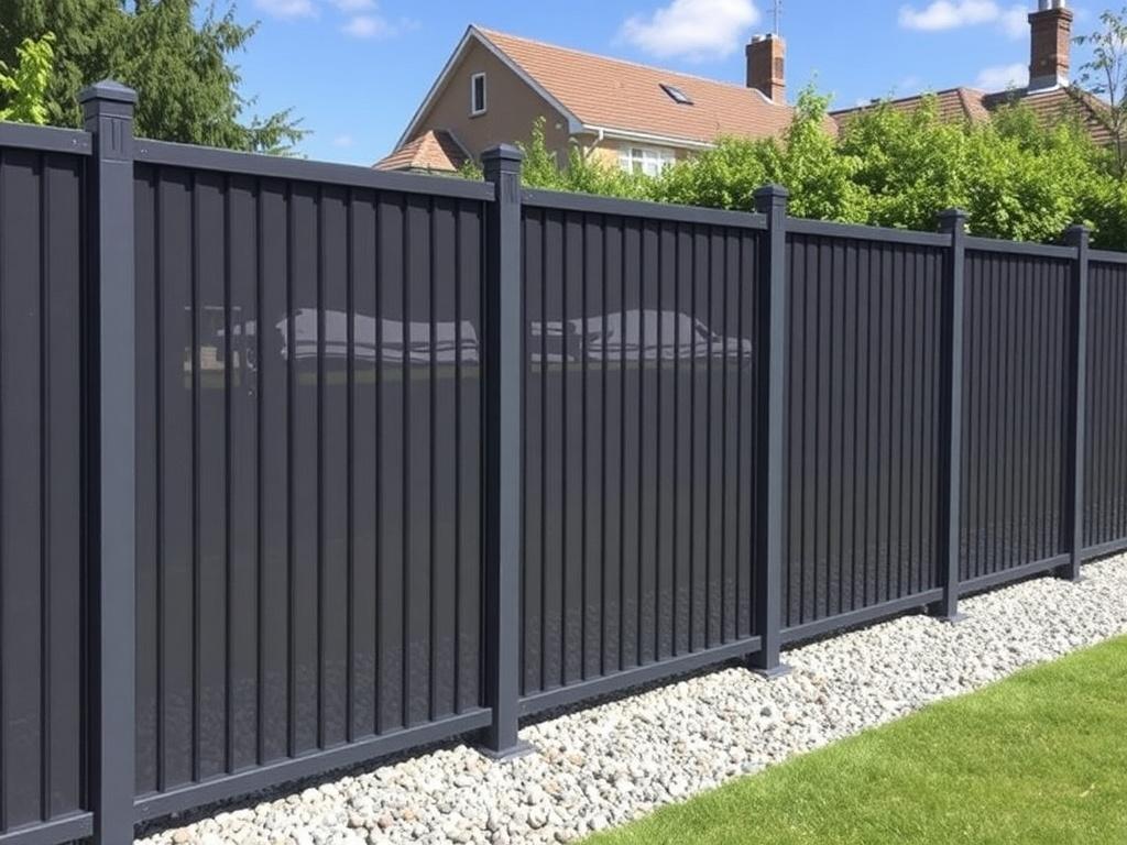 solid polycarbonate fenceфото