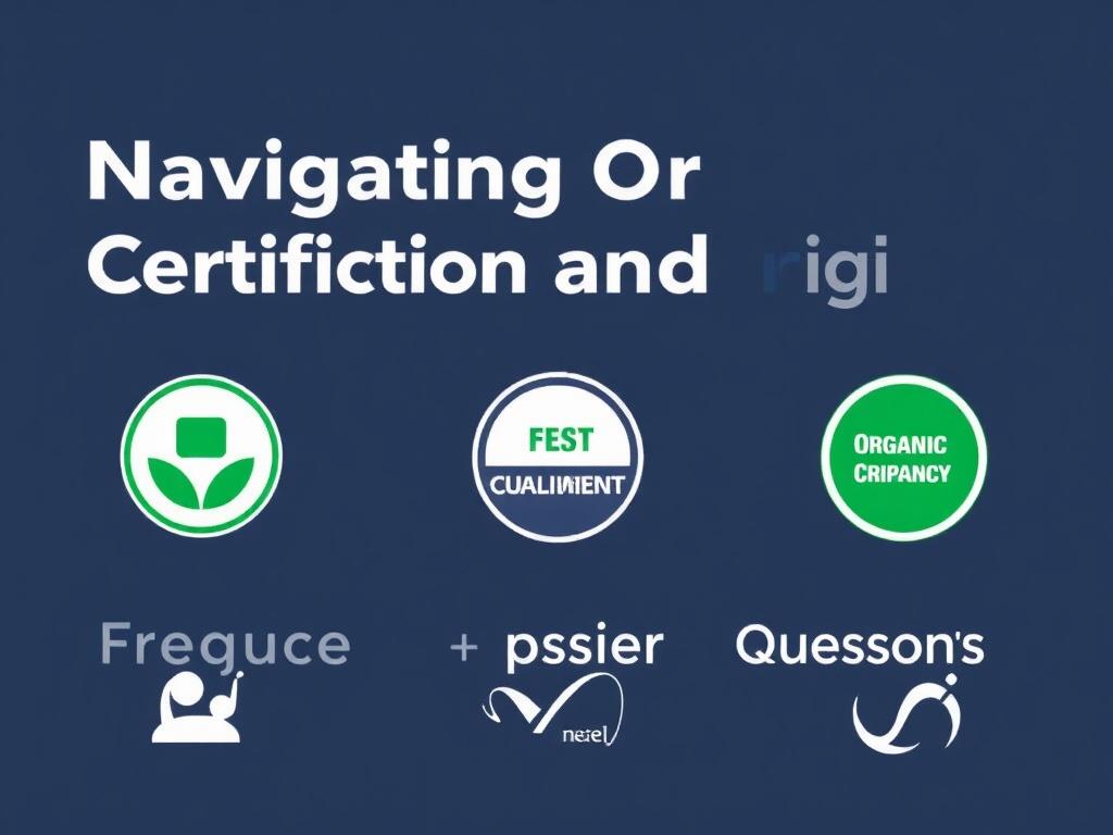 Navigating Organic Certification and Labels. Frequently Asked Questions