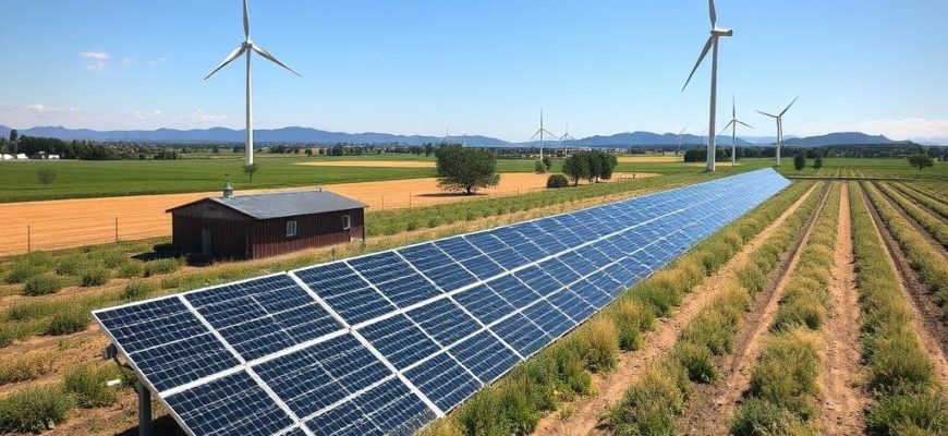 Energías renovables en la granja: solar y eólica, la dupla que transforma el campo