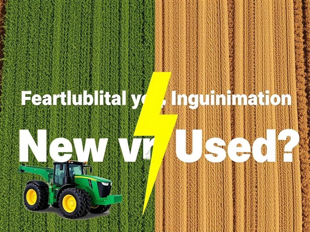  Investir dans du Matériel Agricole : Neuf ou d'Occasion ?. Comparaison pratique : neuf vs occasion
